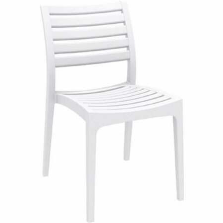 SIESTA Ares Outdoor Dining Chair White, 2PK ISP009-WHI
